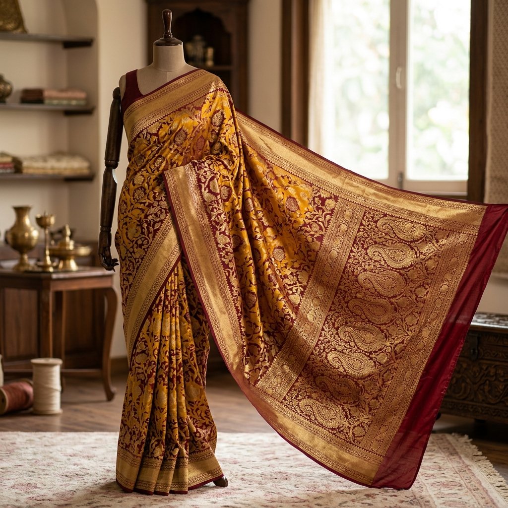 Classic Purple Traditional Katan Handloom Saree